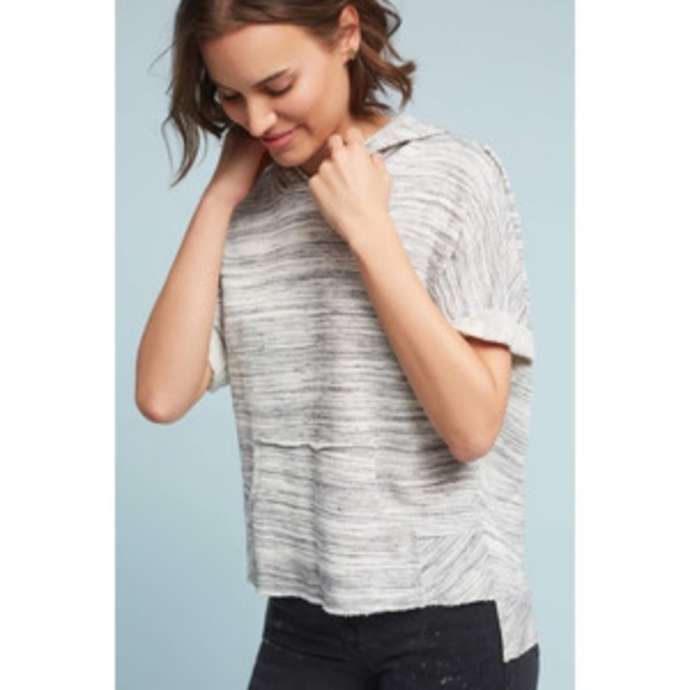 Dolan Left Coast Anthro Hooded Marbled Pullover  